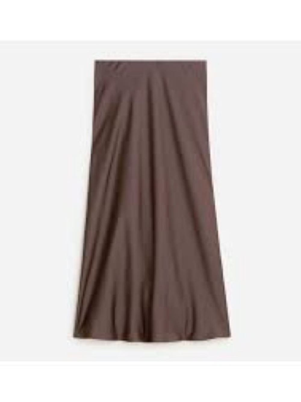 J. Crew Chocolate Brown Midi A-Line Skirt